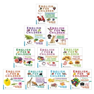 Bộ Sách Bé Học Tiếng Anh Qua Hình Ảnh - Song Ngữ Anh Việt (Bộ 10 Cuốn)