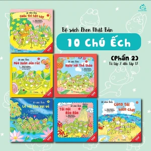 Bộ Sách Tranh Ehon Nhật Bản 10 Chú Ếchs - Phần 2 (Tập 7 Tập 12)