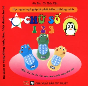 Bộ Sách Từ Vựng Tiếng Anh, Hoa, Việt Dành Cho Bé - Chữ Số 1 2 3