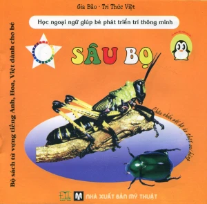 Bộ Sách Từ Vựng Tiếng Anh, Hoa, Việt Dành Cho Bé - Sâu Bọ