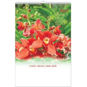 Lịch Lò Xo 7 tờ 2025 - HOA LAN ( MT26 )