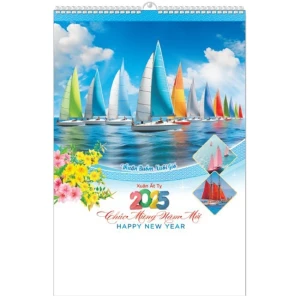 Lịch Lò Xo 7 tờ 2025 - THUẬN BUỒM XUÔI GIÓ ( MT32 )