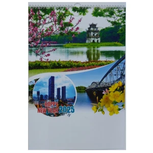 Lịch Lò Xo 7 tờ ( HT42 ) 2025 - Hương Sắc Việt Nam