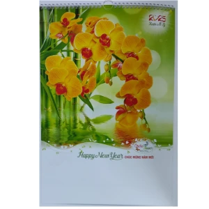 Lịch Lò Xo 7 tờ ( HT49 ) 2025 - Orchid Flower