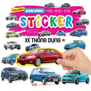 Trò Chơi Dán Hình IQ - EQ -CQ Sticker - Xe Thông Dụng- 1 Sao