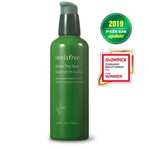 Sữa Dưỡng Trà Xanh Chứa Thêm Essence: Innisfree Green Tea Seed Essence-in-Lotion - Jeju Cosmetics