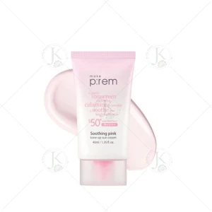 Kem Chống Nắng Nâng Tone Trắng Hồng Make P:rem Soothing Pink Tone Up Sun Cream SPF50 PA (HỒNG)