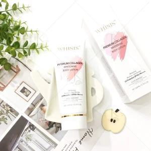 Kem Dưỡng Thể Chống Nắng Whisis Premium Collagen Whitening Body Lotion SPF50 PA 200ml