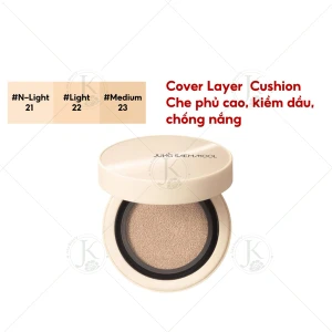 (KÈM LÕI) Phấn Nước Jung Saem Mool Skin Nuder Cover Layer Cushion SPF50 PA 14g