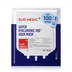 Mặt nạ dưỡng ẩm, cấp nước chuyên sâu Sur.Medic Super Hyaluronic 100 Aqua Mask 30g (1 miếng)