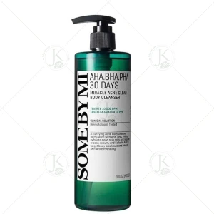 (Mẫu mới) Sữa Tắm Giảm Mụn Lưng Some By Mi AHA BHA PHA 30 Days Miracle Acne Clear Body Cleanser 400ml