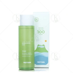 Nước Hoa Hồng Rau Má, Cấp ẩm PrettySkin The Pure Jeju Cica 100 Toner 250ml