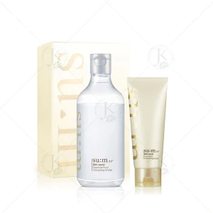 Nước Tẩy Trang Dịu Nhẹ Su:m37 Skin Saver Essential Pure Cleansing Water Special Set 400ml (Tặng kèm sữa rửa mặt 100ml)