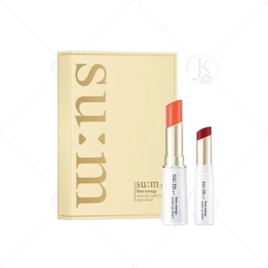 Set Son Dưỡng Môi Su:m37 Time Energy Moist Lip Balm Red Special Set (RED CORAL)