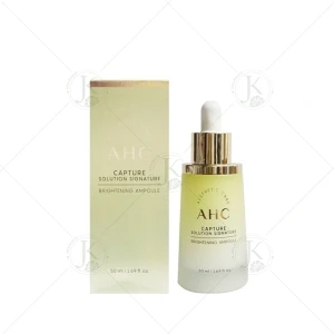 Tinh Chất Dưỡng Trắng Da, Căng Bóng Mịn AHC Capture Solution Signature Brightening Ampoule 50mL (Vàng)