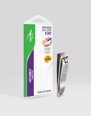 Bấm móng tay Kềm Nghĩa thép không gỉ lưỡi cong loại lớn B.902
