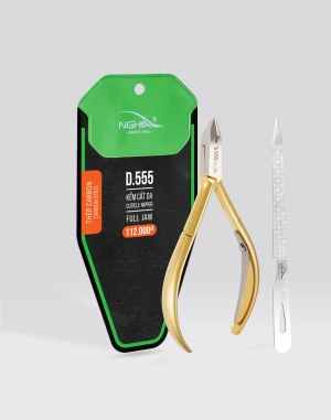 Kềm cắt da Kềm Nghĩa thép chuyên dụng mạ vàng D.555