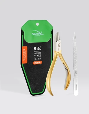 Kềm cắt móng Kềm Nghĩa thép chuyên dụng mạ vàng M.555