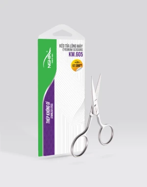 Kéo tỉa lông mày Kềm Nghĩa lưỡi dài KM.605