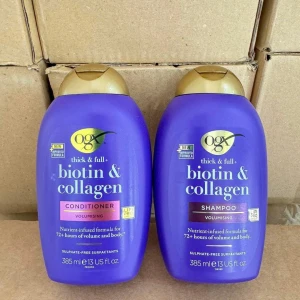 Cặp dầu gội xả OGX Thick & Full + Biotin & Collagen làm dày tóc, ngăn rụng tóc, 2x385ml