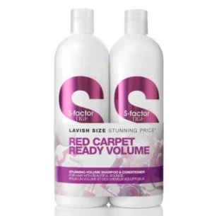 Cặp dầu gội xả TIGI BED HEAD S-Factor Red Carpet Ready Volume làm phồng tóc (TIGI trắng tím), 2x750ml
