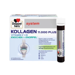 Collagen thủy phân Doppelherz system KOLLAGEN 11.000 PLUS bổ sụn khớp, 30x25ml