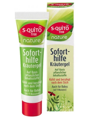 Gel bôi vết muỗi đốt và côn trùng cắn S-quito free Babys and Kids từ thảo dược thiên nhiên, 15ml