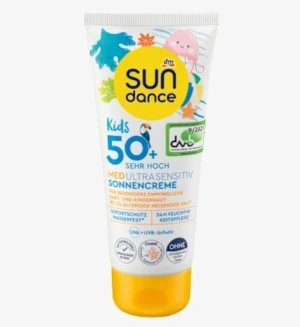 Kem chống nắng SUNDANCE KIDs MED Ultra Sensitiv Sonnencreme LSF 50+ cho da nhạy cảm