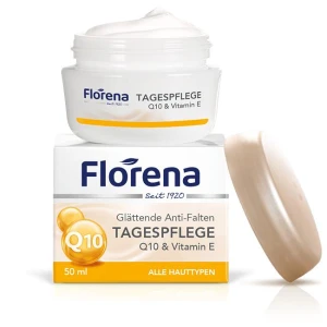 Kem dưỡng da Florena Anti-Falten & Elastizität q10 ban ngày giảm nhăn, trẻ hóa làn da, 50ml