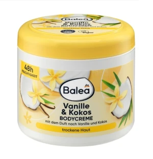 Kem dưỡng thể Balea Bodycreme Vanille & Cocos chiết xuất vani và dừa, 500ml