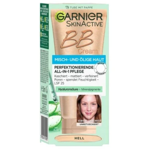 Kem nền Garnier BB Cream ALL-IN-1 Pflege MATT Hell cho da dầu, da hỗn hợp, 50 ml