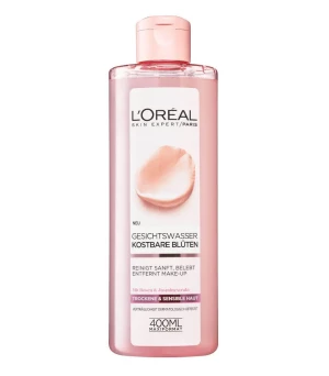 Nước hoa hồng Loreal Skin Expert kostbare Bluten Gesichtswasser cho da khô và nhạy cảm, 400ml