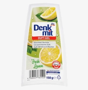 Sáp thơm phòng Denkmit Duft-Gel Fresh Lemon hương chanh, 150 g