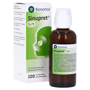 Siro Sinupret Saft thảo dược trị sổ mũi, viêm xoang, 100ml