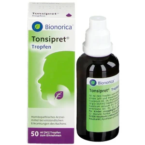 Siro Tonsipret Tropfen trị ho, viêm họng, viêm amidan, 50ml
