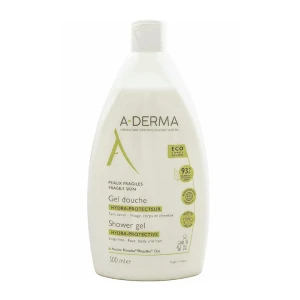 Sữa tắm ADERMA Gel douche Hydra Protecteur dưỡng ẩm, giảm mụn, 500ml
