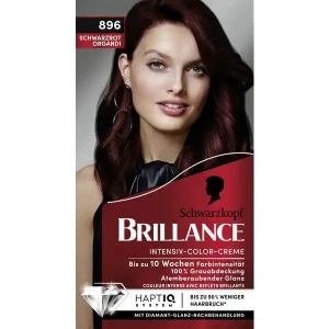 Thuốc nhuộm tóc Brillance Intensiv Color Creme 896 Schwarzrot Organdi - màu đỏ thẫm, 1 hộp