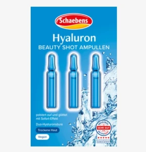 Tinh chất Schaebens Hyaluron Beauty Shot Ampullen cấp nước, giảm nhăn, làm căng da, 3x1ml