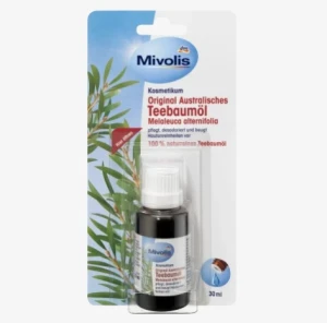 Tinh dầu trà Úc Mivolis Australisches Teebaumöl - trị mụn, khử mùi, dưỡng da (Tea Tree Oil), 30 ml