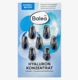 Viên nang dưỡng da Balea Konzentrat Hyaluron dưỡng ẩm giảm nếp nhăn, 7 viên