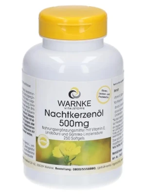 Viên uống tinh dầu hoa anh thảo Warnke Nachtkerzenol 500mg, 250 viên