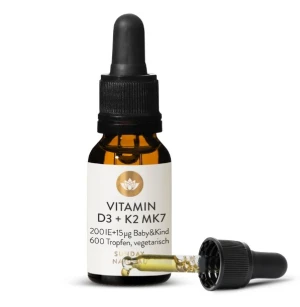 Vitamin D3 + K2 MK7 SUNDAY NATURAL 200 IU + 15µg chống còi xương, tăng chiều cao