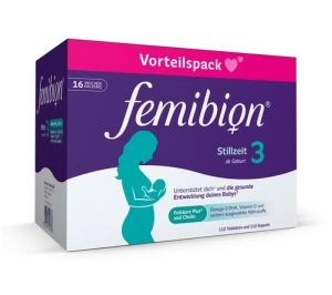 Vitamin tổng hợp FEMIBION 3 Stillzeit cho phụ nữ sau sinh và cho con bú, hộp 16 tuần (2 112 viên)