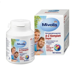 Vitamin tổng hợp Mivolis A-Z Depot bổ sung 24 vitamin và khoáng chất, 100 viên