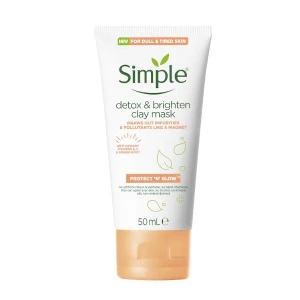 Mặt nạ thải độc và sáng da Simple Protect n Glow Detox & Bighten Clay Mask 50ml