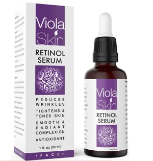 Serum cao cấp Viola Skin Retinol Hyaluronic Acid & Vitamin E dưỡng ẩm và sáng cho da nhạy cảm 30ml