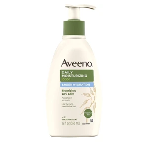 Sữa dưỡng thể dưỡng ẩm tuyệt đối Aveeno Sheer Hydration Daily Moisturizing Lotion với bột yến mạch 350ml