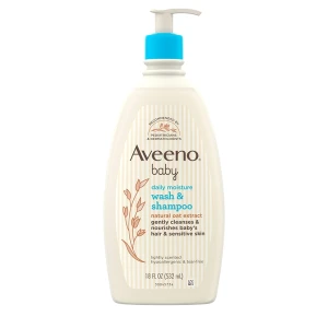 Sữa tắm gội cho bé da nhạy cảm Aveeno Baby Daily Moisture Gentle Bath Wash & Shampoo 532ml