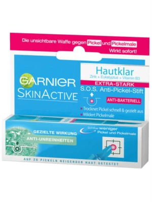 Gel Trị Mụn Khẩn Cấp Garnier Hautklar SOS Anti Pickel Stift, 10 ml