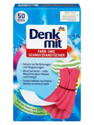 Giấy Hút Màu Và Chống Phai Màu Quần Áo Denkmit, 50 Miếng